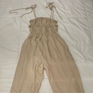 Cream Jumpsuit